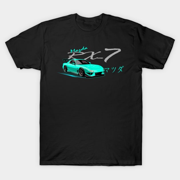 Mazda RX7 FD, JDM, Japanese cars T-Shirt by T-JD